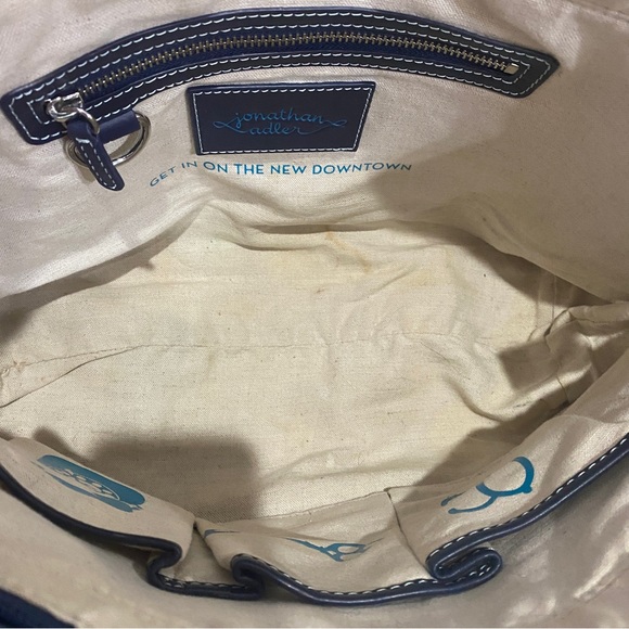 Jonathan Adler tote bag - fabric lining - multi colored print / patterned - Blue - Picture 13 of 16